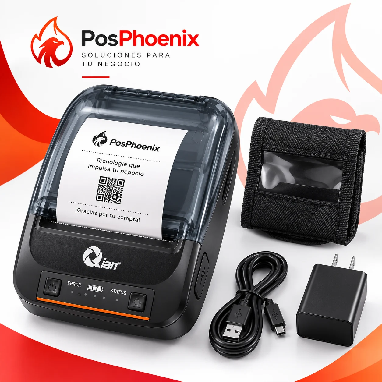 Equipo incluido en el paquete Impresora portátil 58 mm Bluetooth